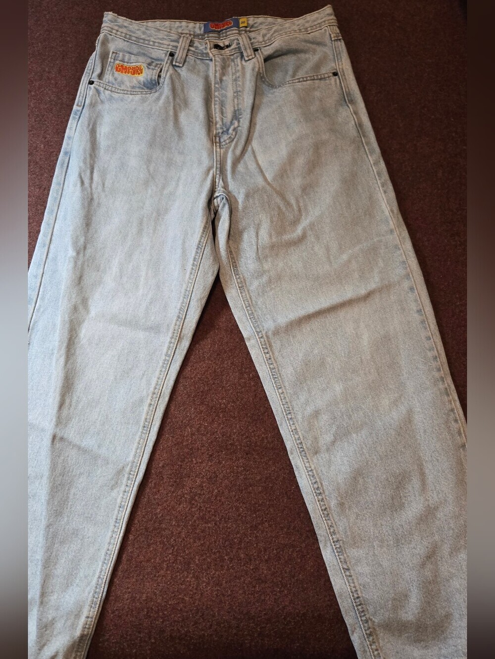 Empyre Colby Light Blue Wash Skate Jeans In Relax Size 30x28 Y2k